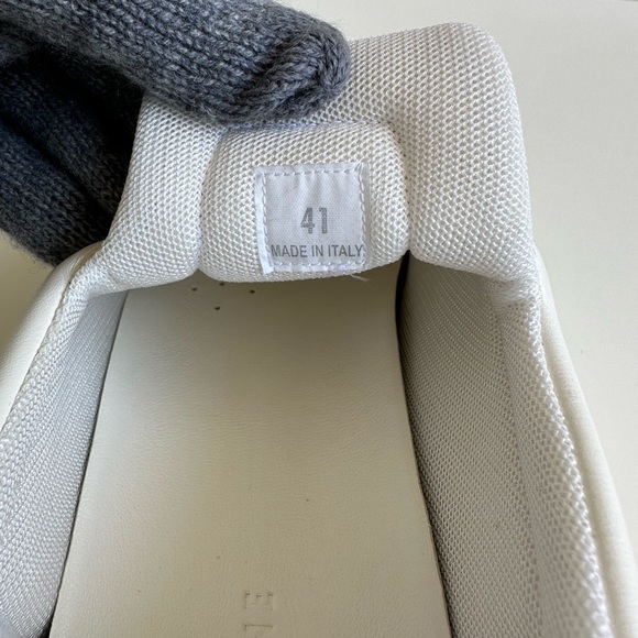 Celine Pull On Sneakers White Leather Shoes size 41 NEW with box - Picture 5 of 12